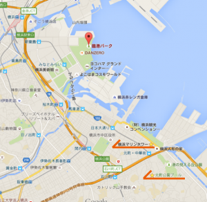 神奈川新聞花火大会の地図