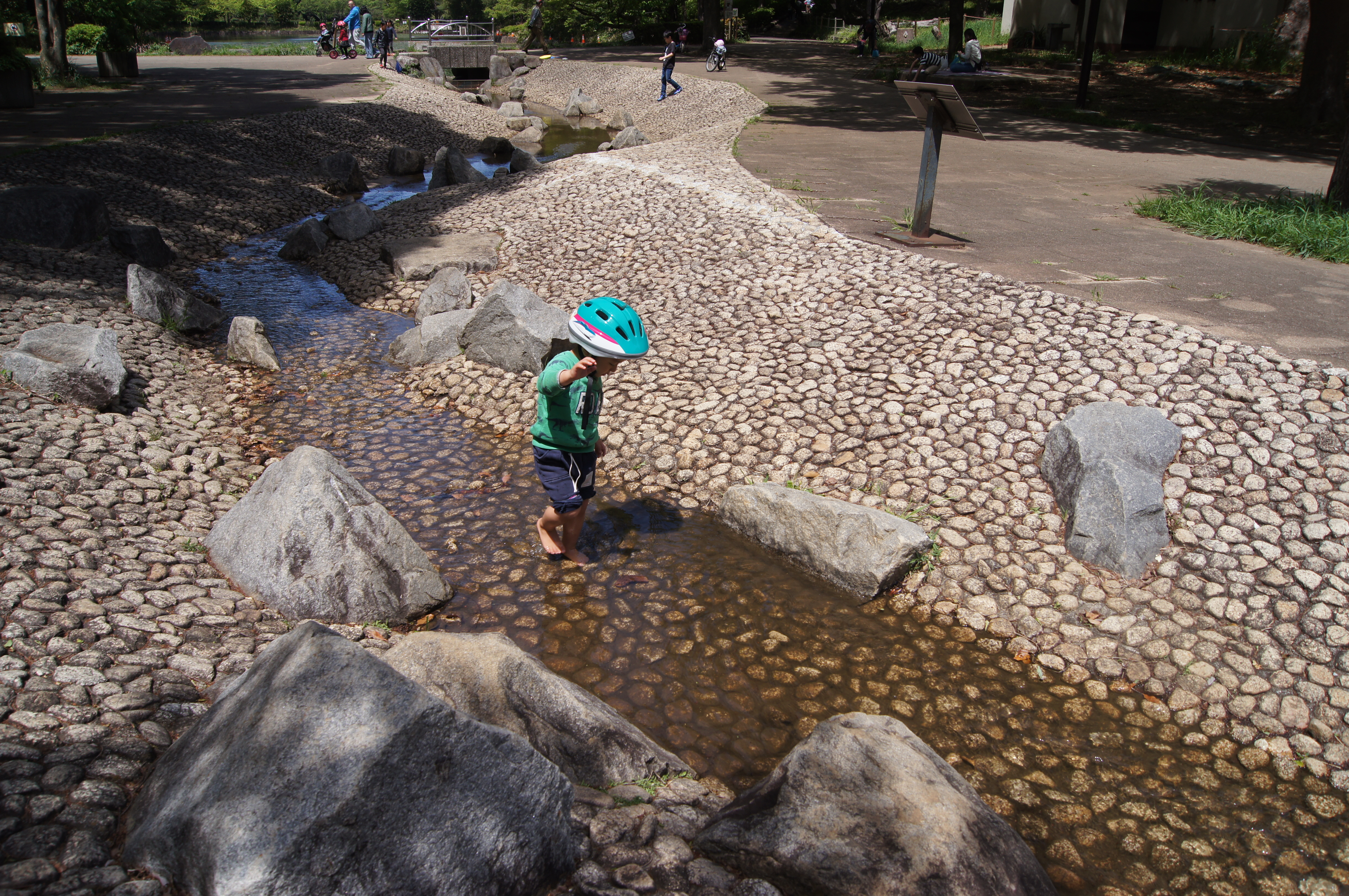 じゃぶじゃぶ池のある 三ツ池公園 で 夏でも涼しく遊ぼう 森の中のアスレチック 滝の広場 大きな池もあって 夏の遊び場としておすすめです 横浜 湘南で子供と遊ぶ あそびい横浜 湘南