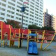 「扇町公園」は横浜スタジアムの向かい側にある、関内駅近くの穴場の公園！ 巨大複合遊具や見晴らしの良い広場もあり、電車も良く見えます。子供たちと行ってきました！[ママレポ]